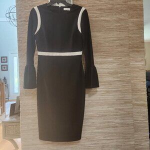 Calvin Klein Black and White Women's dress-Size 6